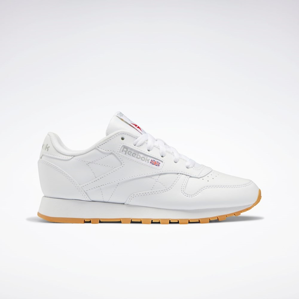 Reebok Classic Leather Shoes Valkoinen Harmaat | RNTMDV-430