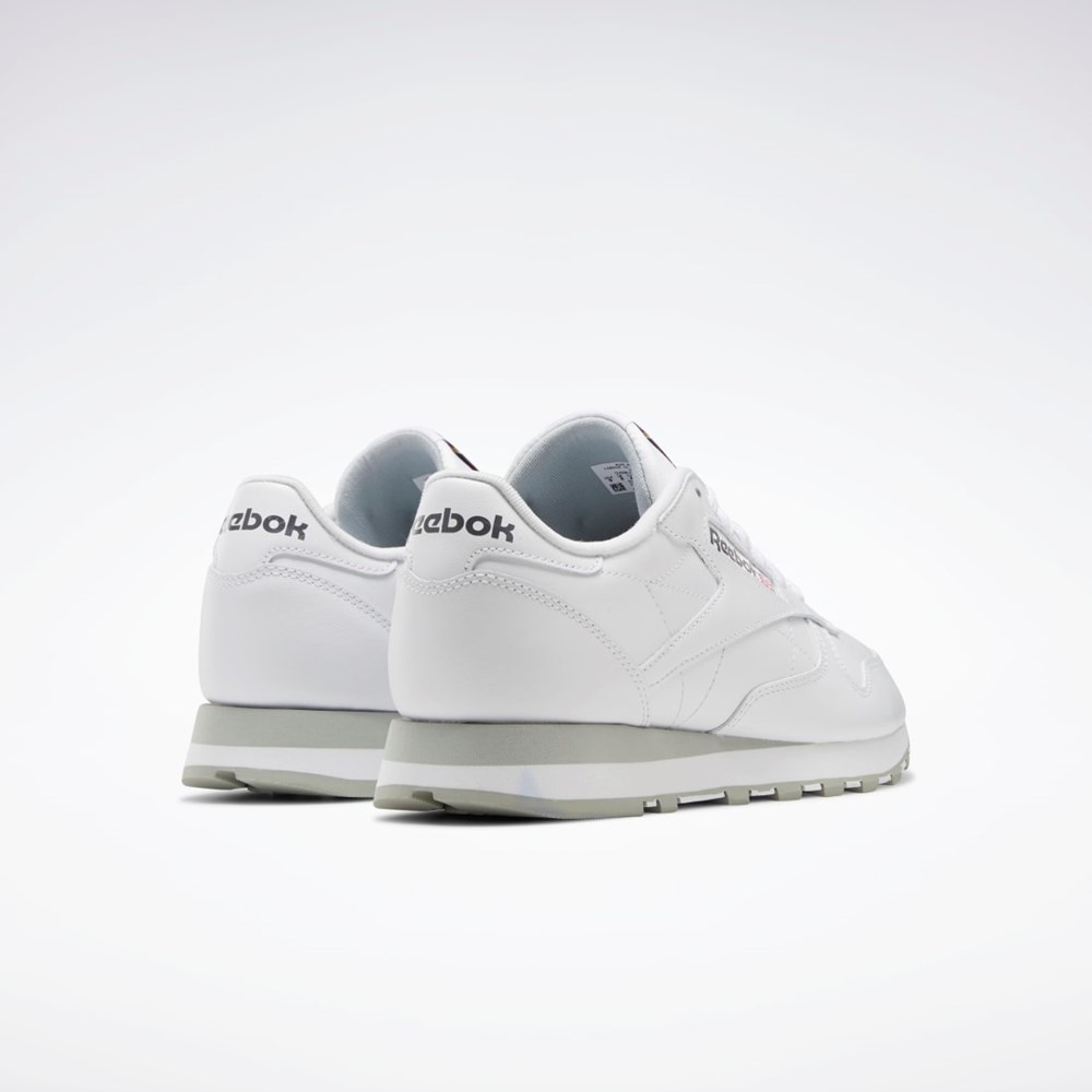 Reebok Classic Leather Shoes Valkoinen Harmaat Harmaat | TIXGMZ-370