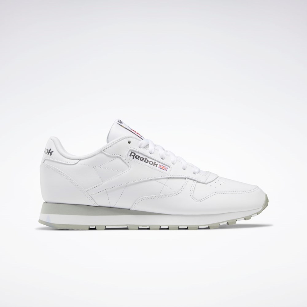 Reebok Classic Leather Shoes Valkoinen Harmaat Harmaat | TIXGMZ-370