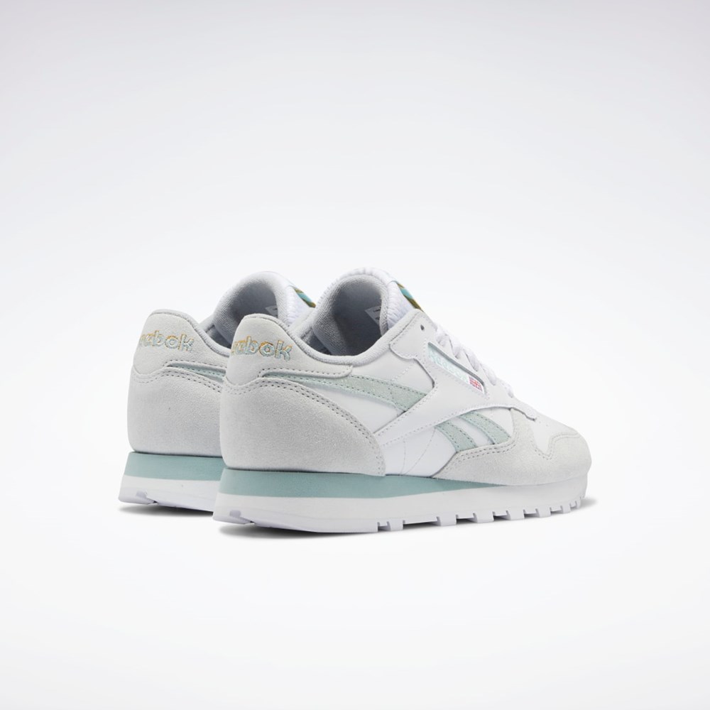 Reebok Classic Leather Shoes Valkoinen Harmaat Harmaat | YLEKAG-674