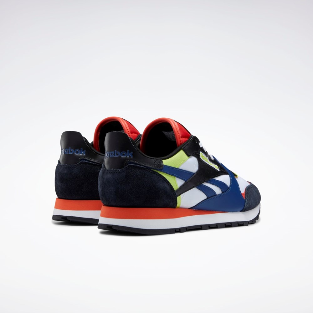 Reebok Classic Leather Shoes Valkoinen Mustat Punainen | QEWBXS-947
