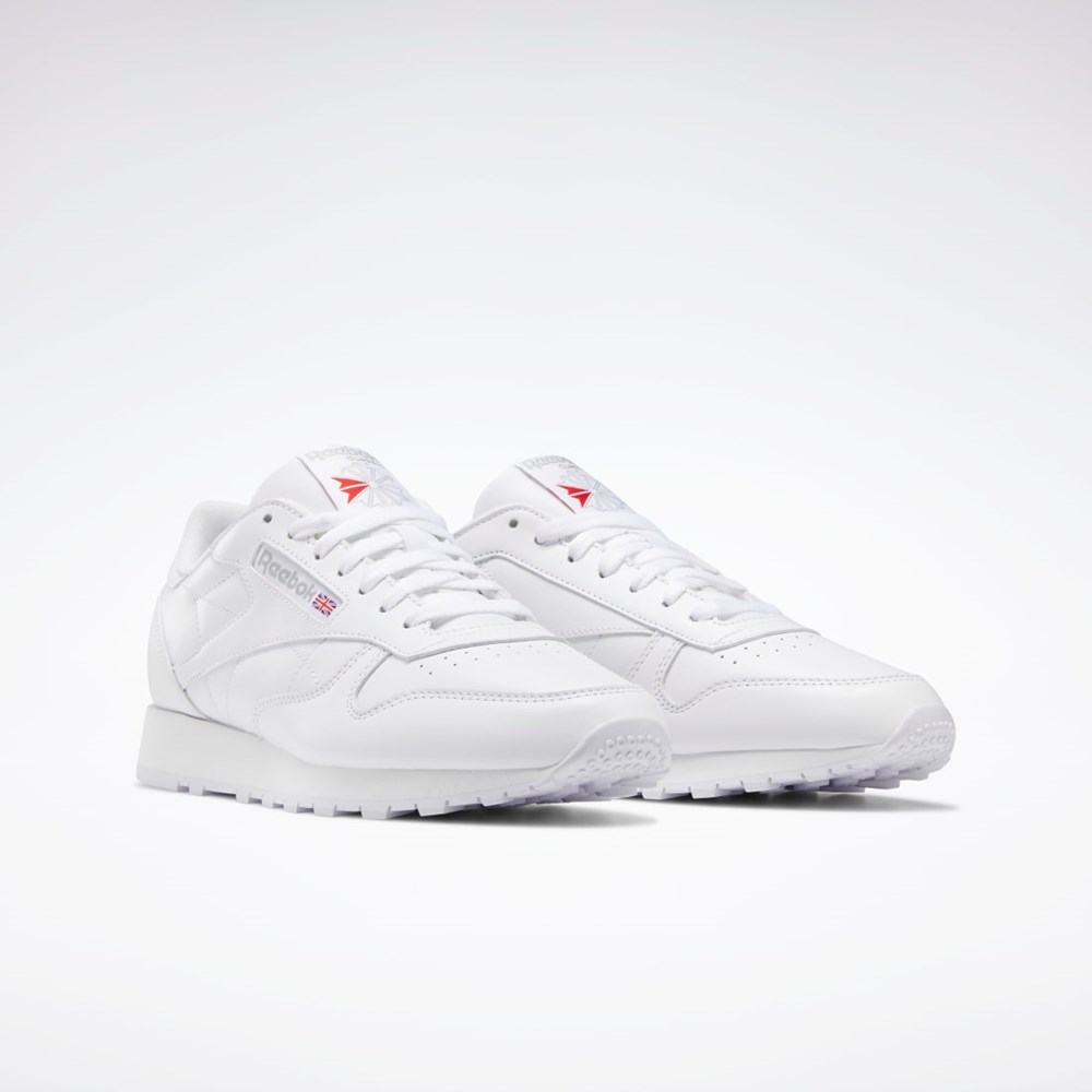 Reebok Classic Leather Shoes Valkoinen Valkoinen Harmaat | DYKOGU-467
