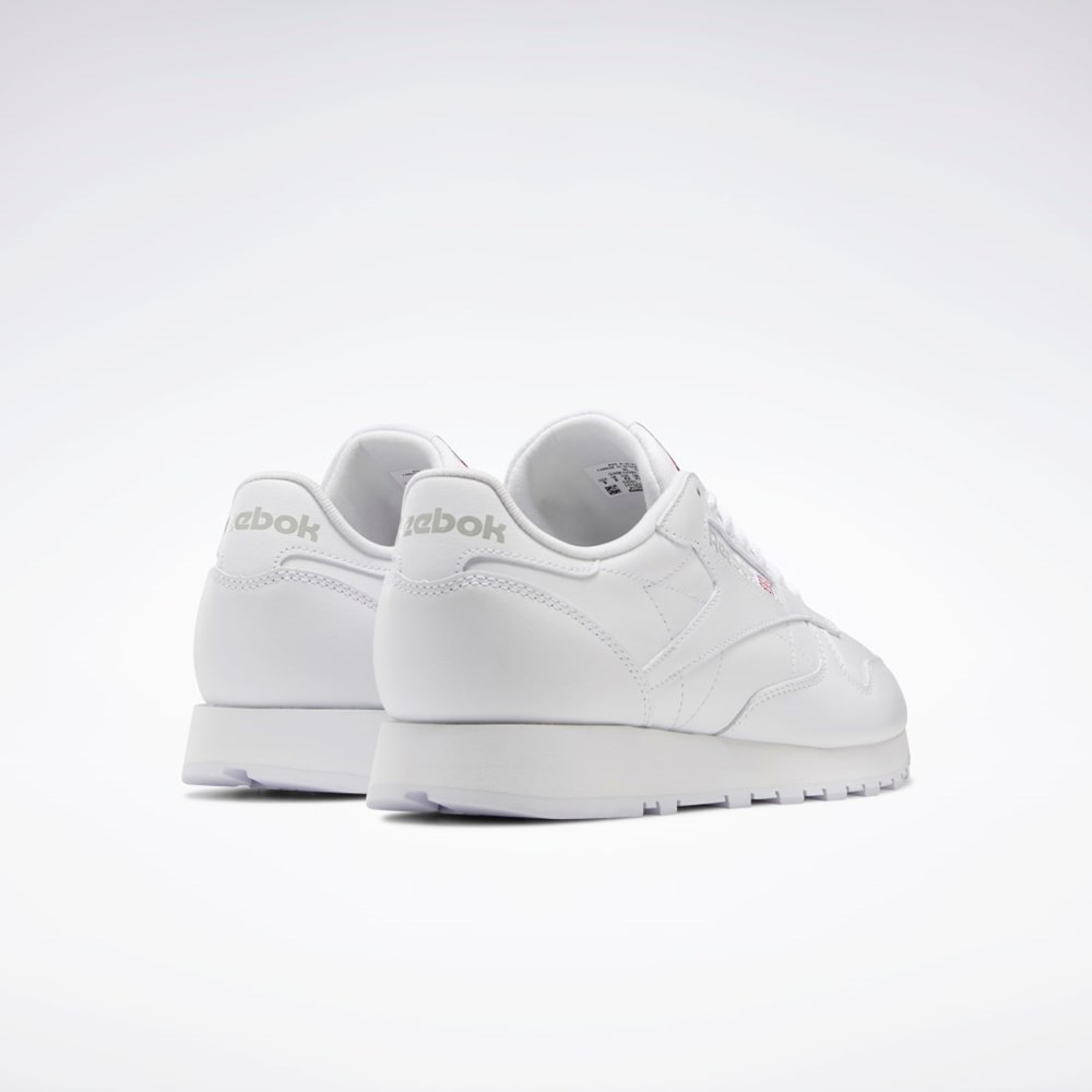 Reebok Classic Leather Shoes Valkoinen Valkoinen Harmaat | DYKOGU-467
