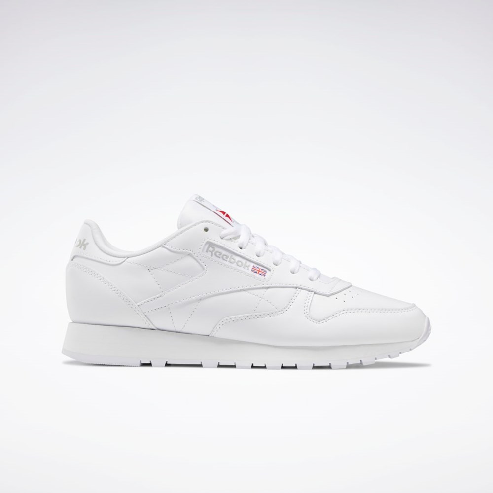 Reebok Classic Leather Shoes Valkoinen Valkoinen Harmaat | DYKOGU-467