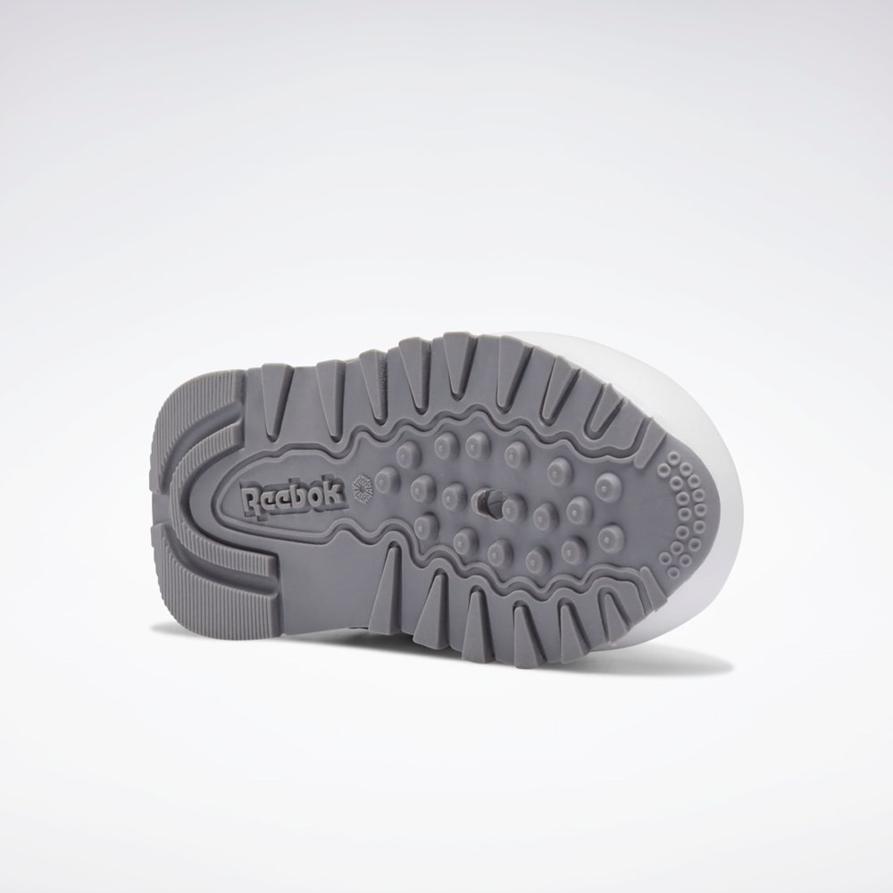 Reebok Classic Leather Step 'n' Flash Shoes - Toddler Valkoinen Valkoinen Laivastonsininen | UBQHWI-932