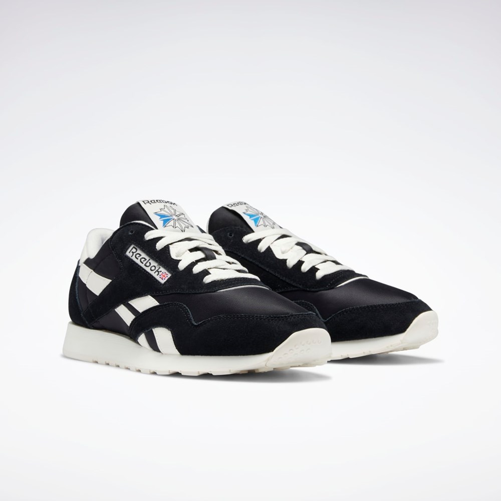 Reebok Classic Nylon 1991 Vintage Shoes Mustat Sininen | XZFKUS-346