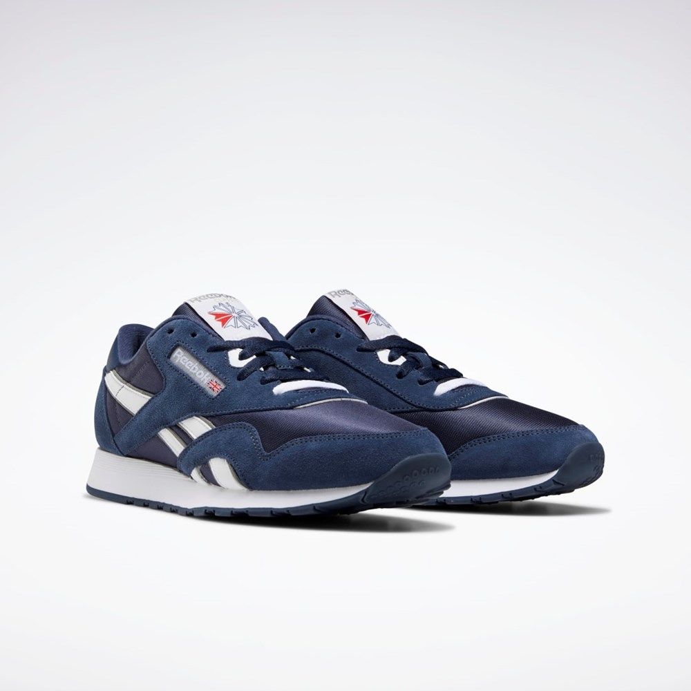 Reebok Classic Nylon Shoes Laivastonsininen Laivastonsininen Platina | OLGBIN-947