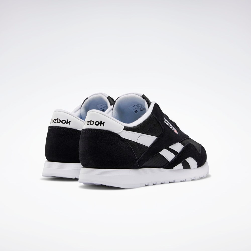 Reebok Classic Nylon Shoes Mustat Mustat Valkoinen | ESMAHY-473
