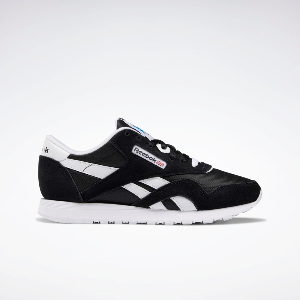 Reebok Classic Nylon Shoes Mustat Mustat Valkoinen | ESMAHY-473