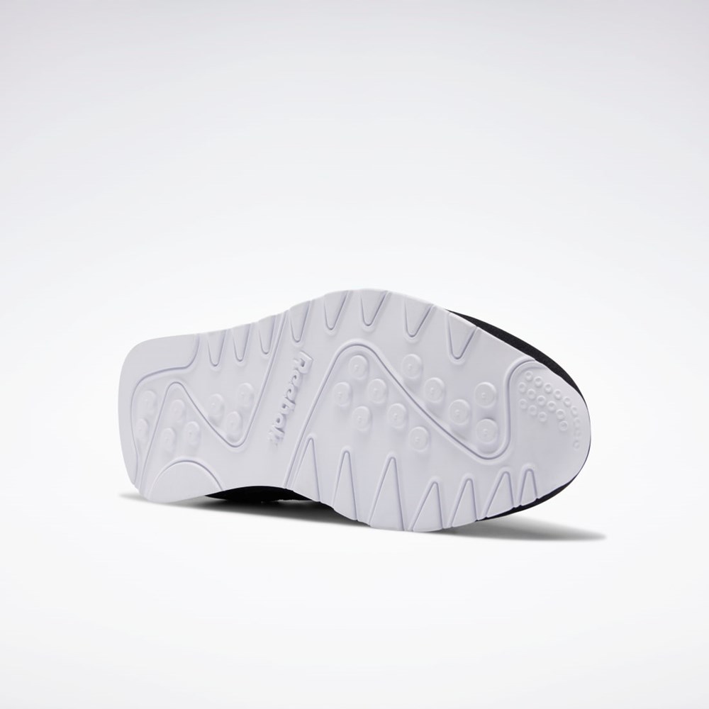 Reebok Classic Nylon Shoes Mustat Mustat Valkoinen | NKUWLQ-875