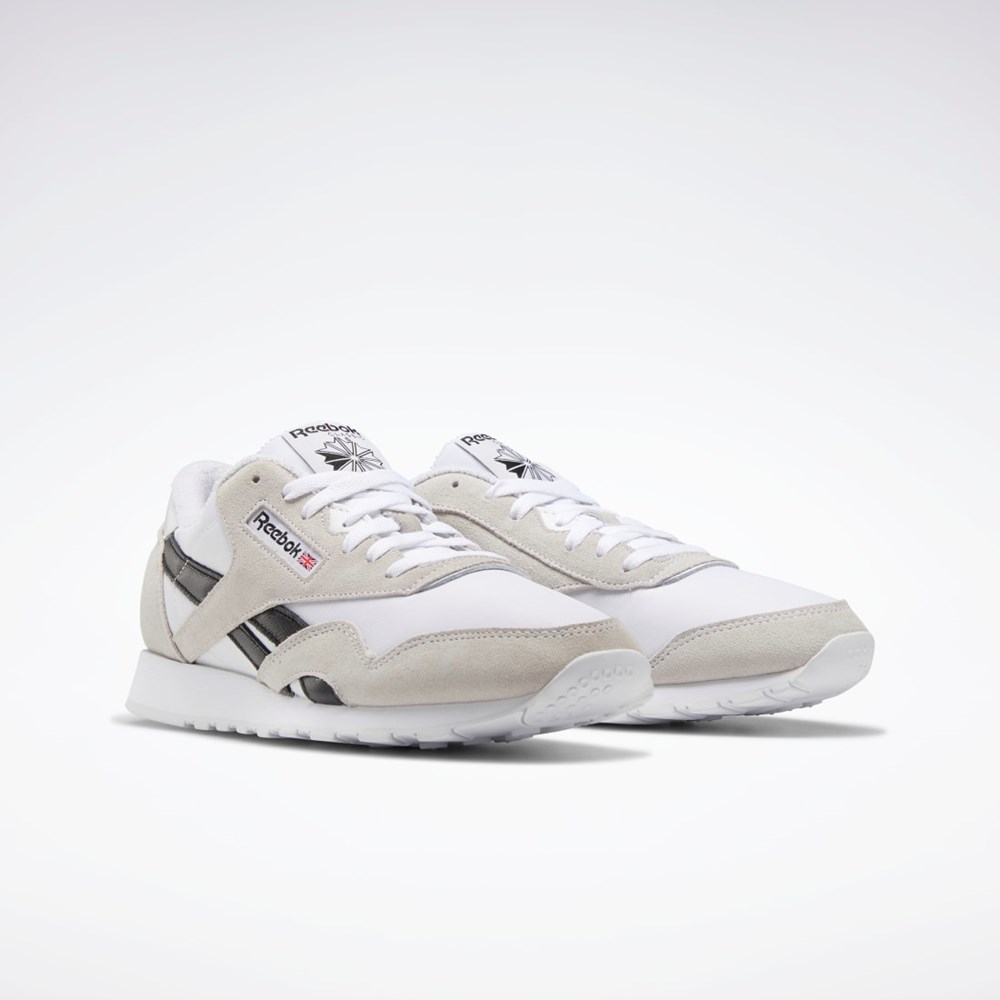 Reebok Classic Nylon Shoes Valkoinen Valkoinen Mustat | FAQXSV-042