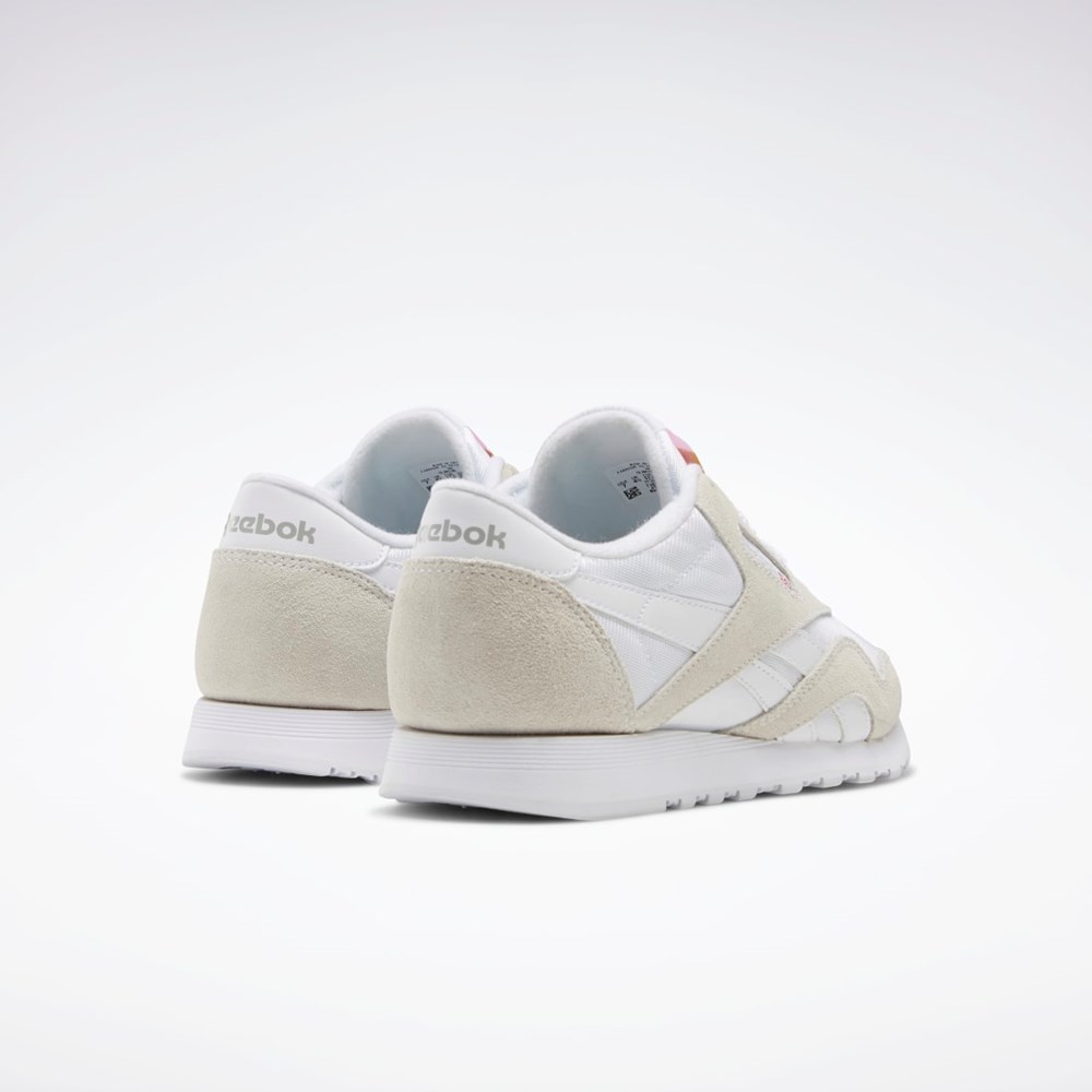 Reebok Classic Nylon Shoes Valkoinen Valkoinen Vaaleanharmaat | NQMWHV-251