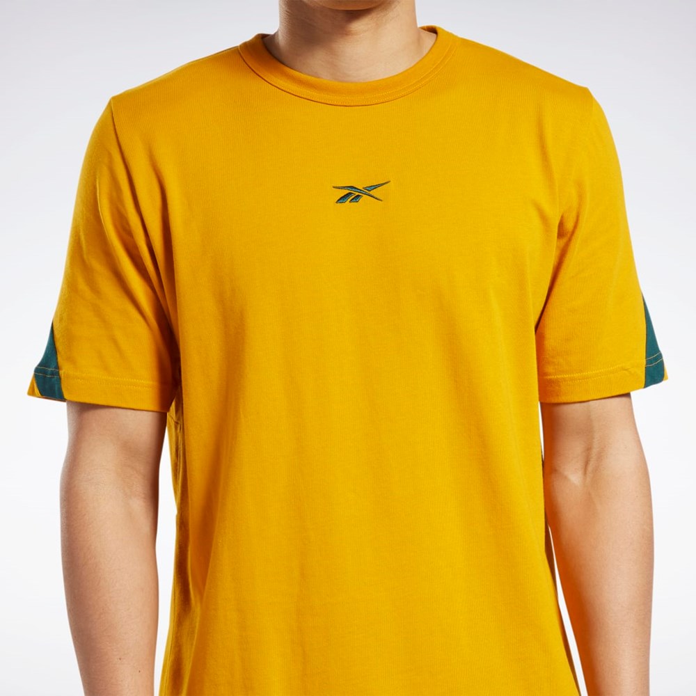 Reebok Classics Brand Proud T-Shirt Bright Ochre | DRGHMO-308