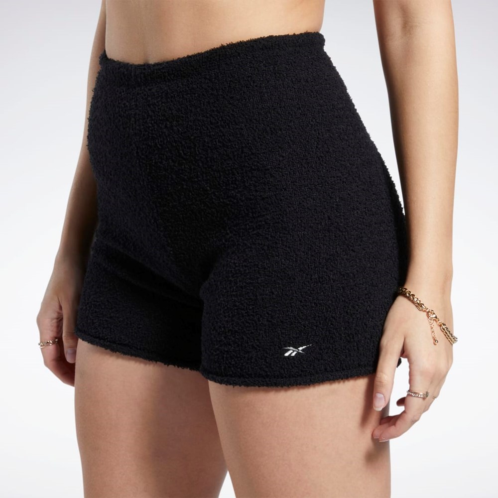 Reebok Classics Cozy Legging Shorts Mustat | TZJYHU-940