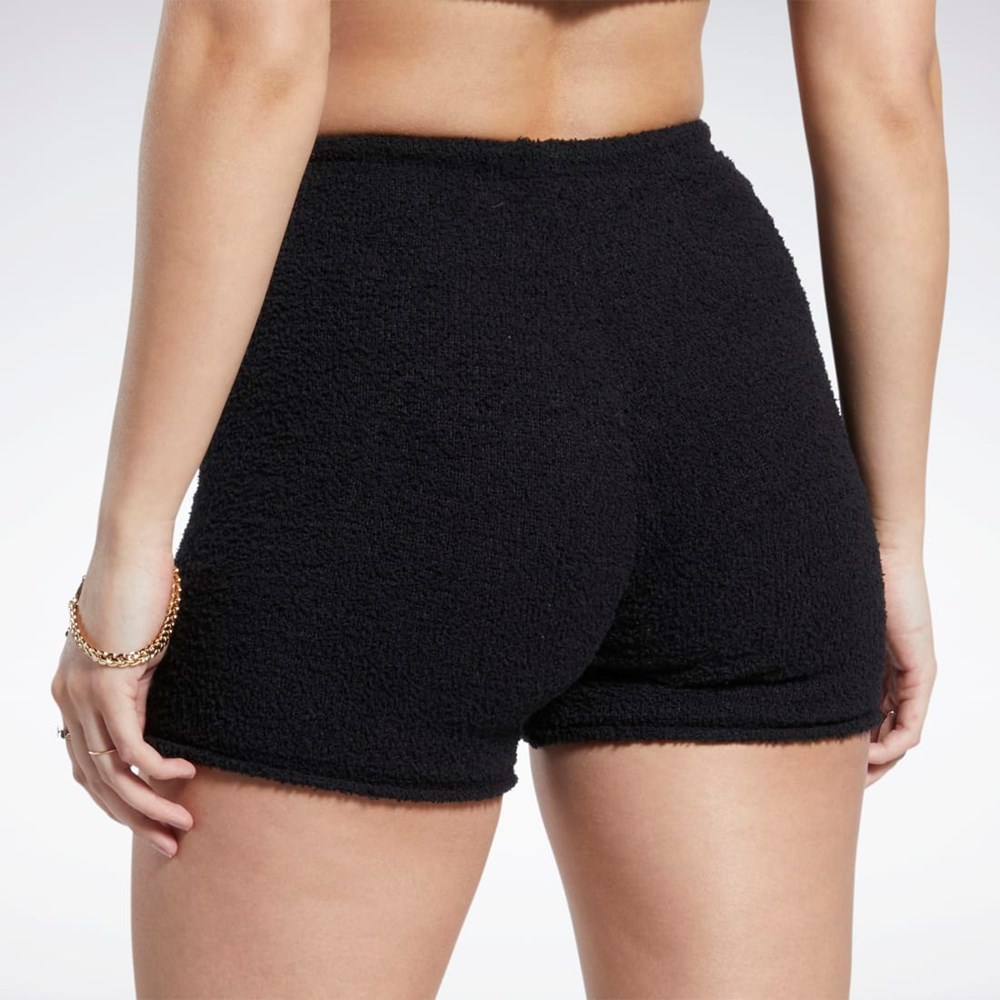 Reebok Classics Cozy Legging Shorts Mustat | TZJYHU-940