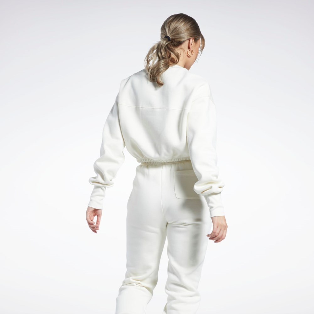 Reebok Classics Fleece Sweatshirt Valkoinen | USIYWQ-698