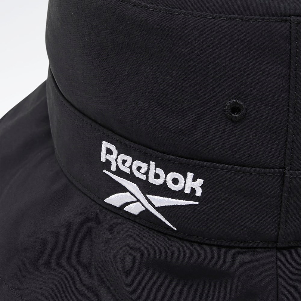Reebok Classics Foundation Bucket Hat Mustat Mustat | SUQWHJ-298