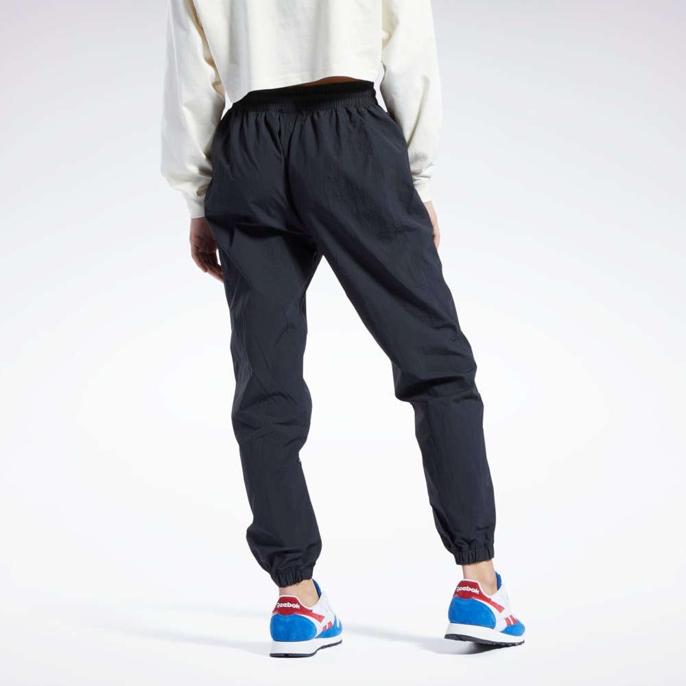 Reebok Classics Franchise Track Pants Mustat | MVFIBR-340