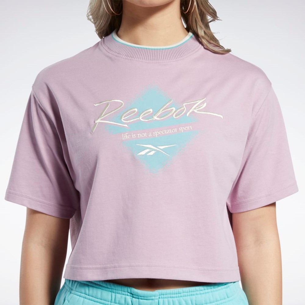 Reebok Classics Graafinen T-Shirt Infused Lilac | UBJSRT-654