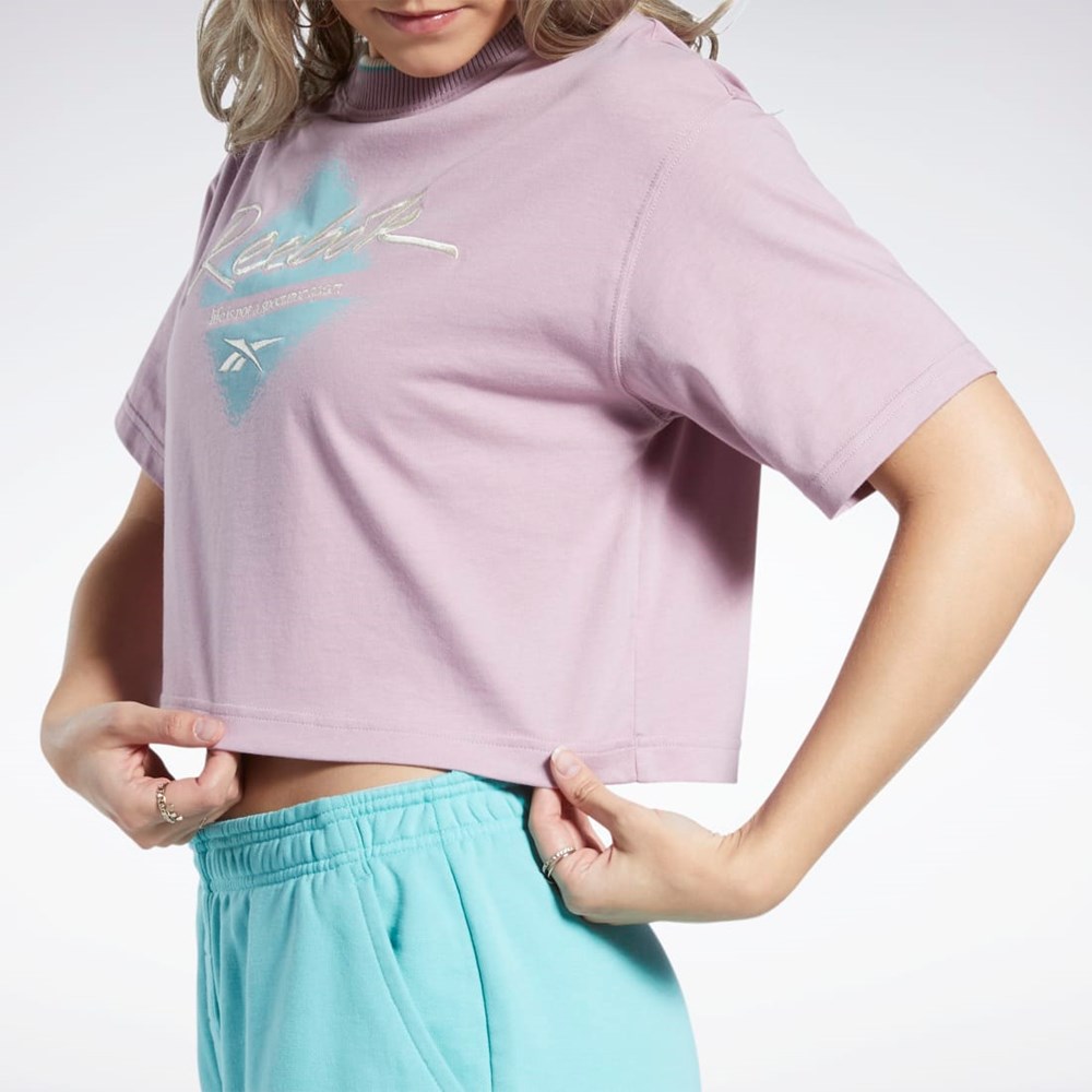 Reebok Classics Graafinen T-Shirt Infused Lilac | UBJSRT-654