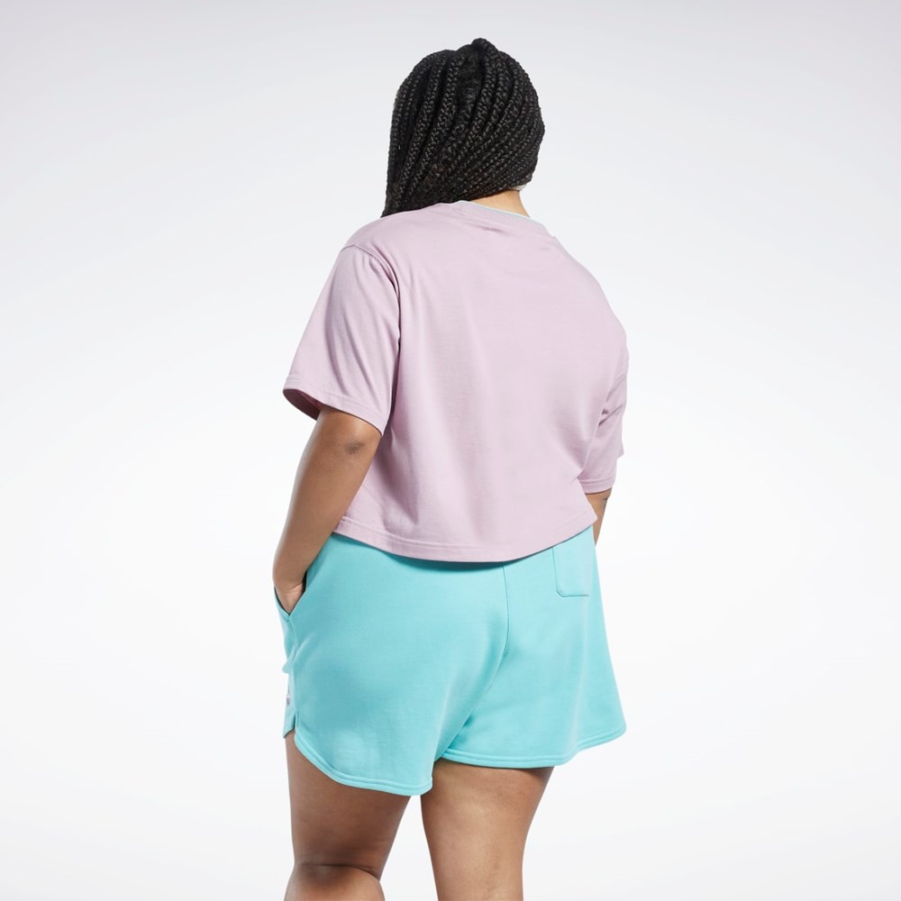 Reebok Classics Graafinen T-Shirt (Plus Size) Infused Lilac | XATFPW-743