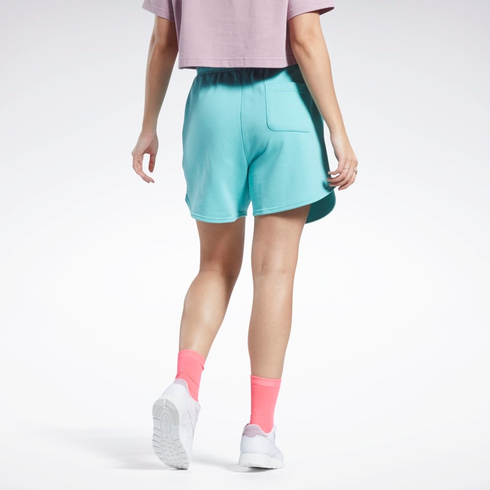 Reebok Classics Knit Shorts Semi Classic Teal | RZBUKV-592
