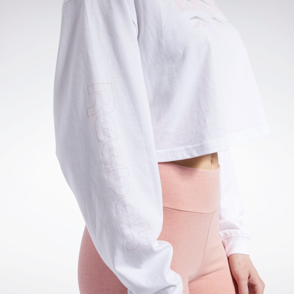 Reebok Classics Long Sleeve Shirt Valkoinen | LHMWBI-957