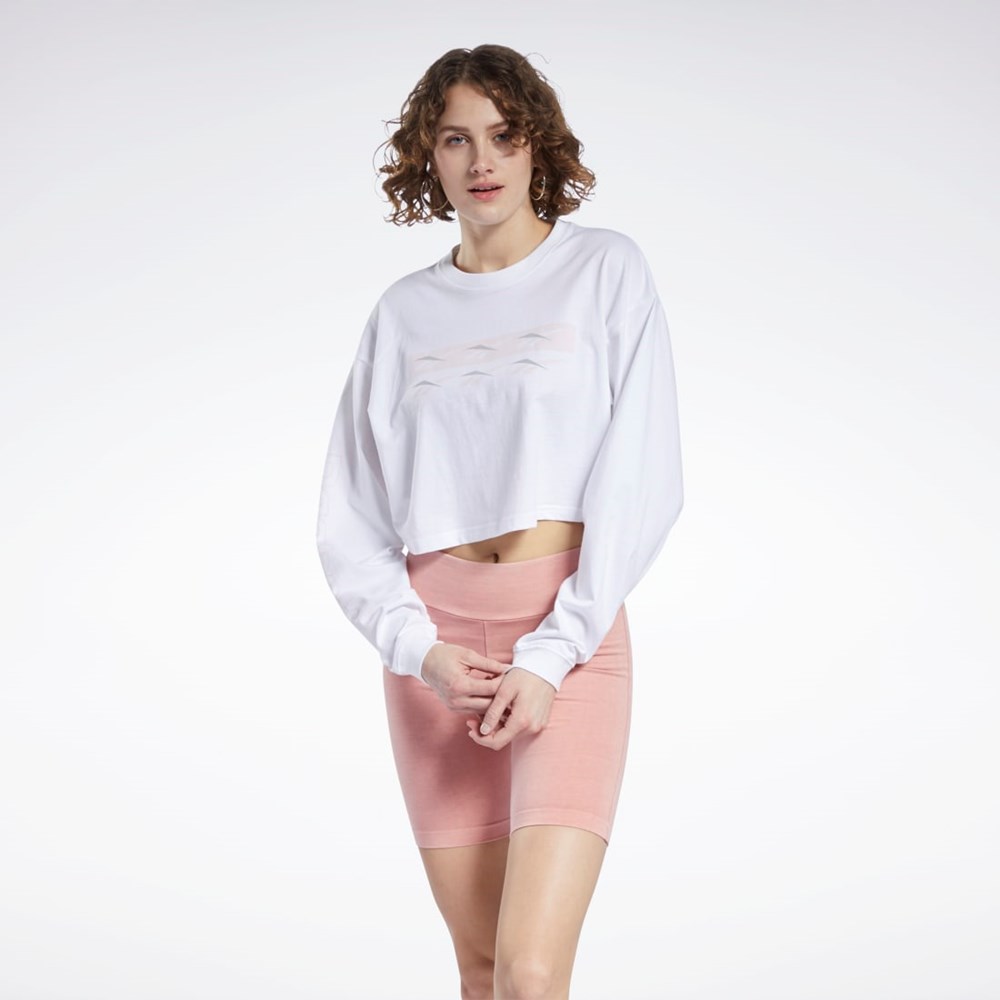 Reebok Classics Long Sleeve Shirt Valkoinen | LHMWBI-957
