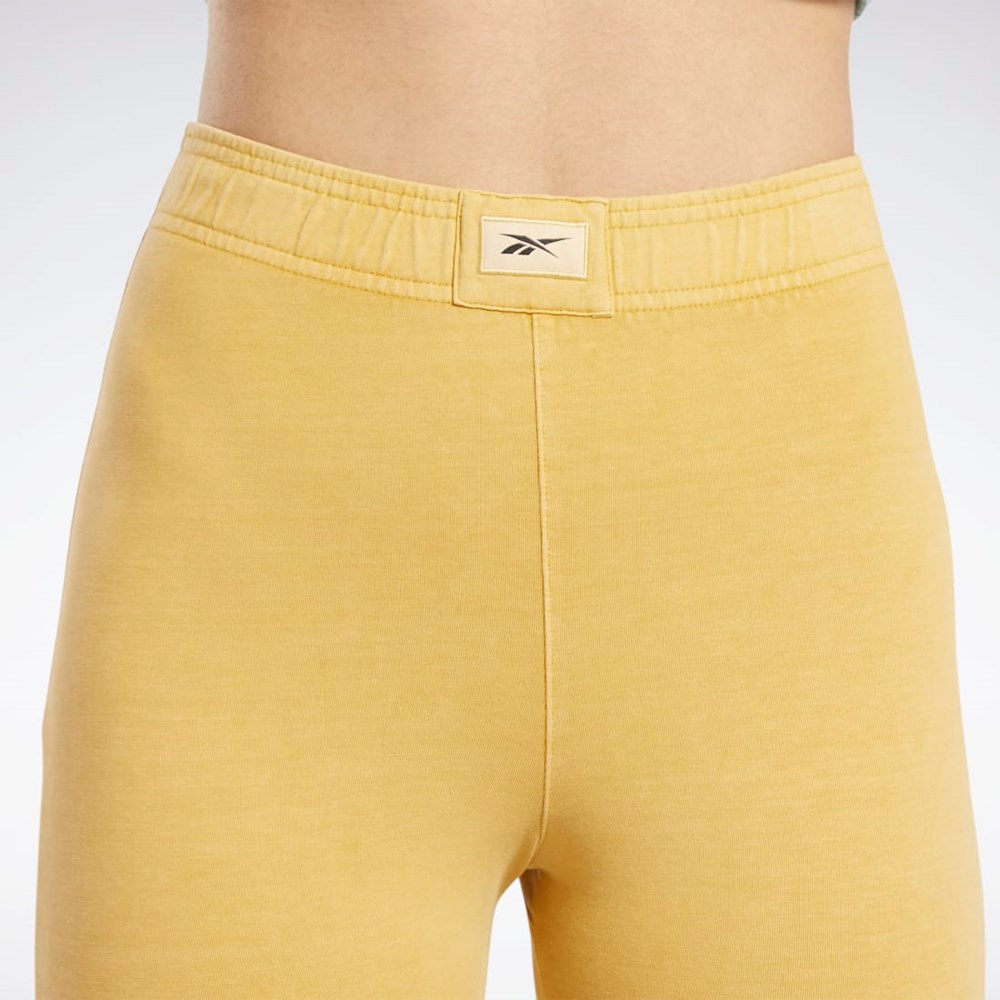 Reebok Classics Natural Dye Legging Shorts Bright Ochre | UCVNJX-710