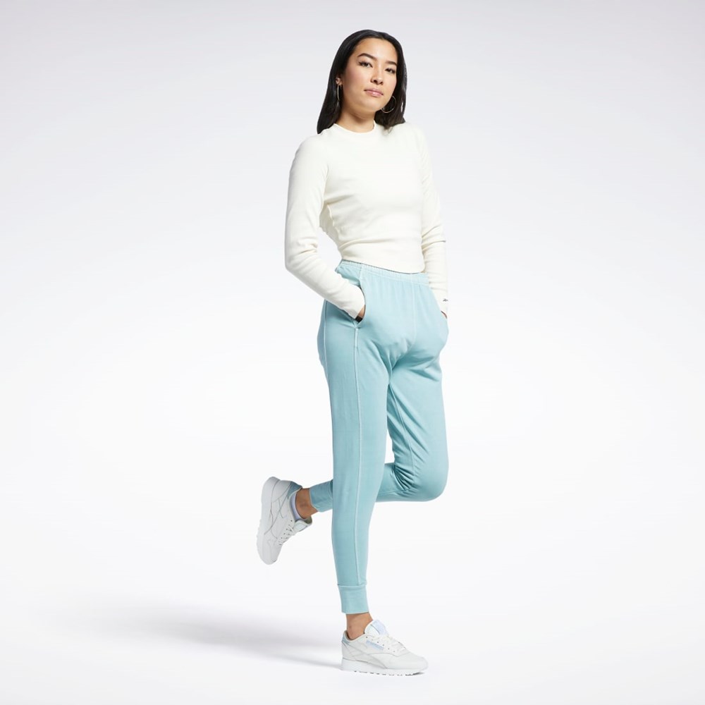 Reebok Classics Natural Dye Ribbed Long Sleeve Wrap Shirt Non-Dyed | HLWFAG-148