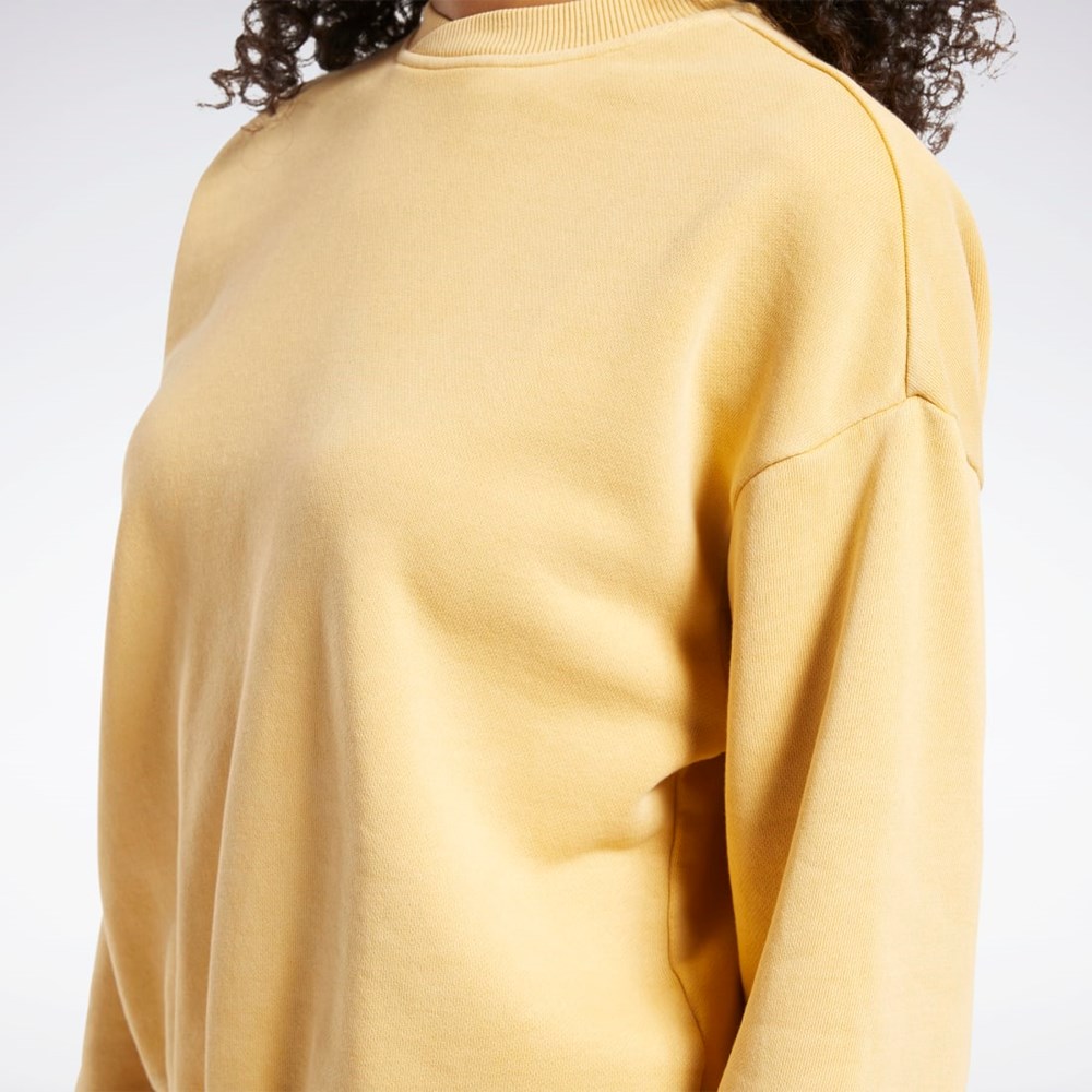 Reebok Classics Natural Dye Sweatshirt Bright Ochre | KFPALB-236