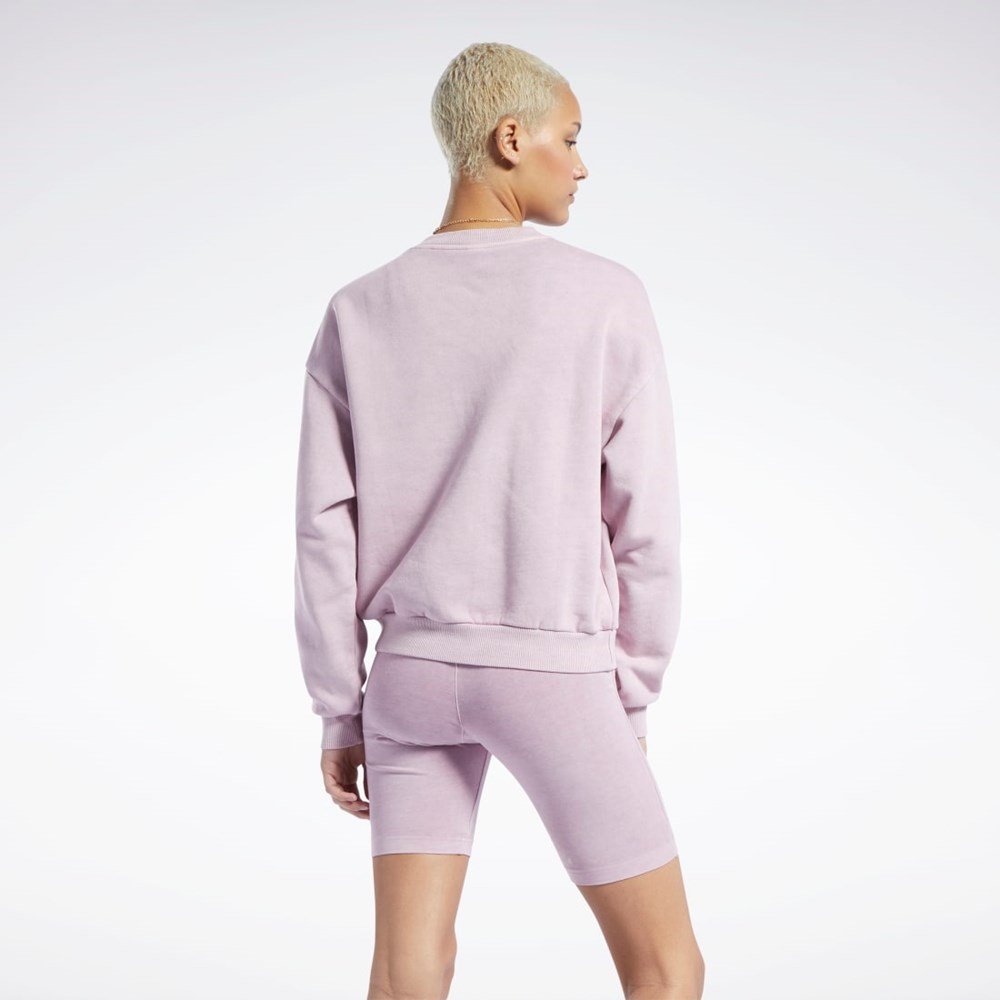 Reebok Classics Natural Dye Sweatshirt Infused Lilac | KMYAOW-925