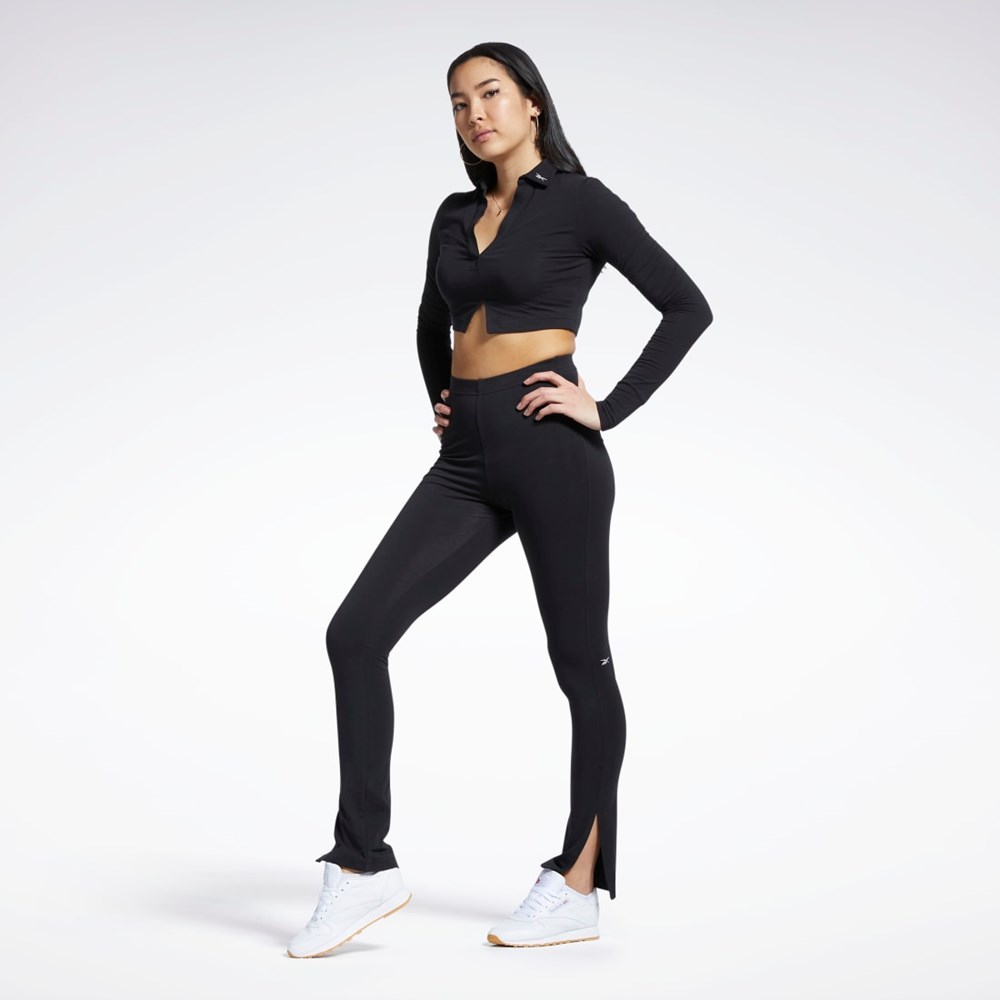 Reebok Classics Puuvilla Leggings Mustat | ULOEHS-124