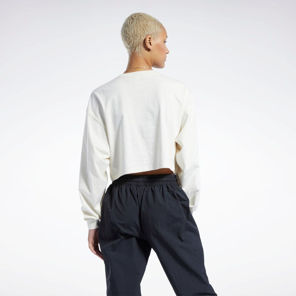 Reebok Classics Puuvilla Long Sleeve T-Shirt Valkoinen | BYGZTM-603
