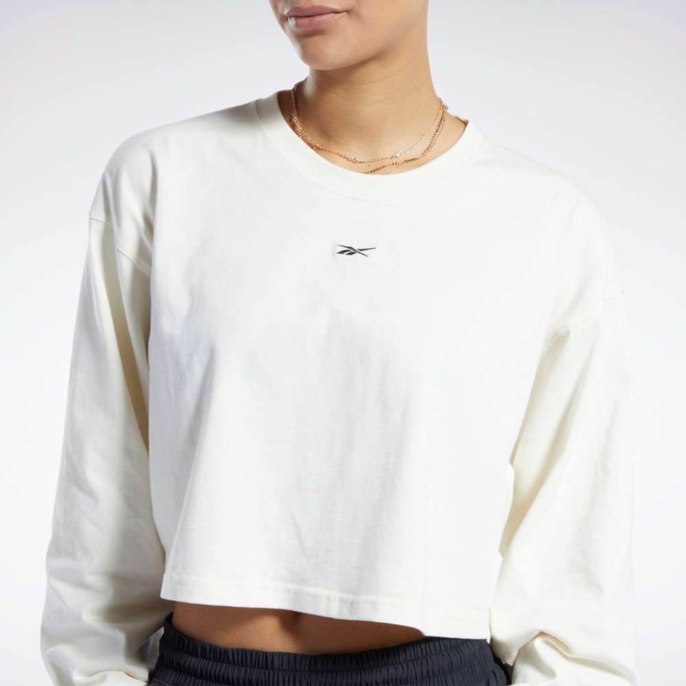 Reebok Classics Puuvilla Long Sleeve T-Shirt Valkoinen | BYGZTM-603