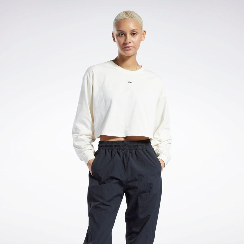Reebok Classics Puuvilla Long Sleeve T-Shirt Valkoinen | BYGZTM-603