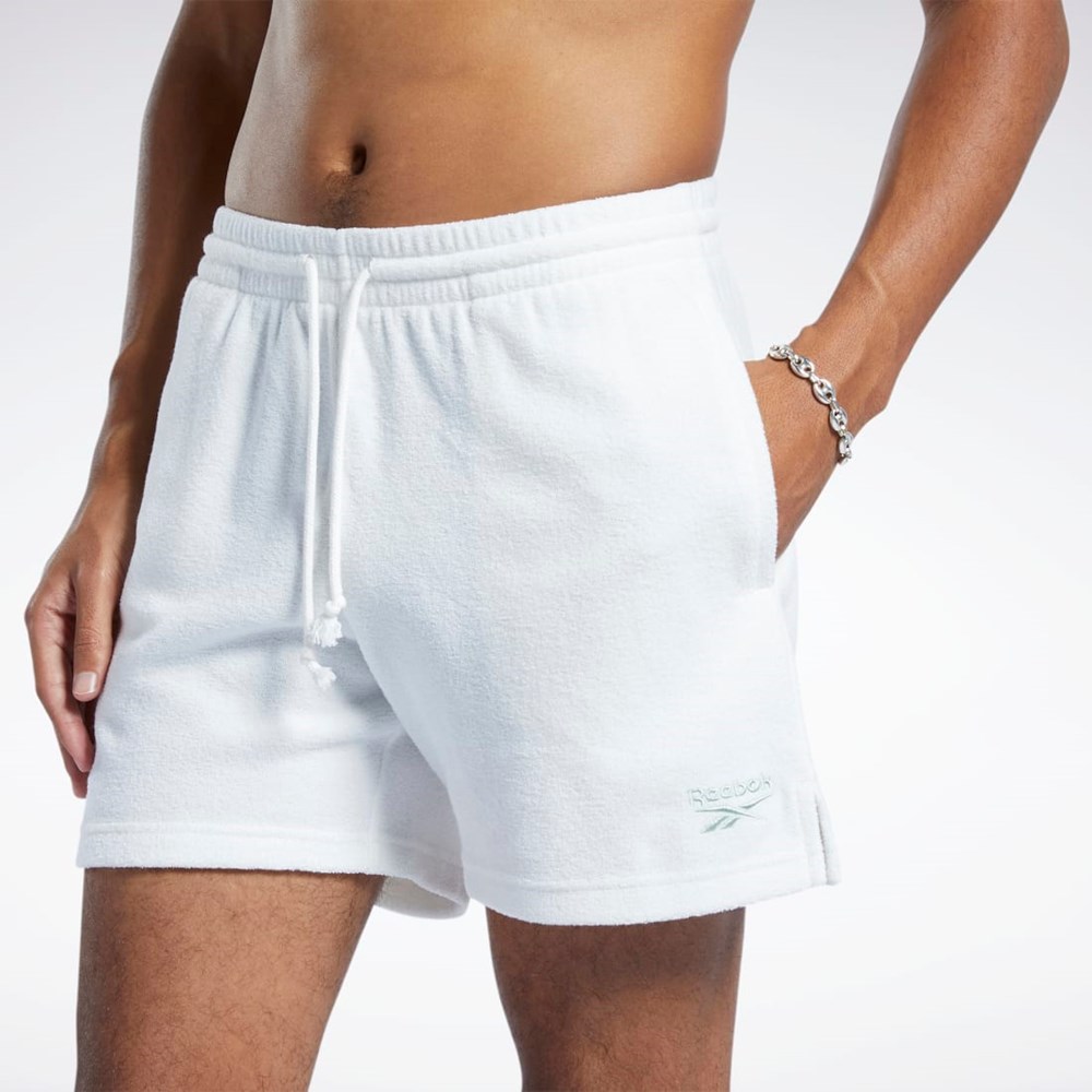 Reebok Classics Terry Shorts Chalk | RXOQAK-197