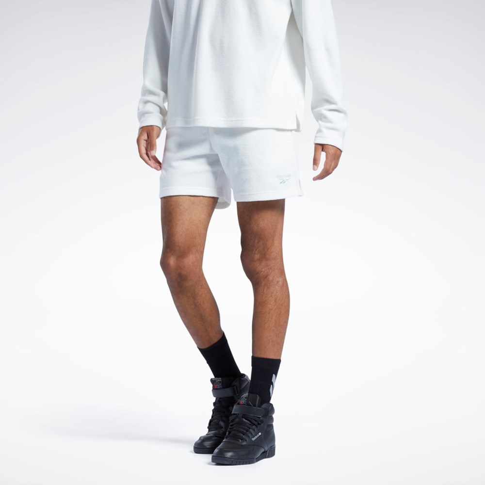 Reebok Classics Terry Shorts Chalk | RXOQAK-197