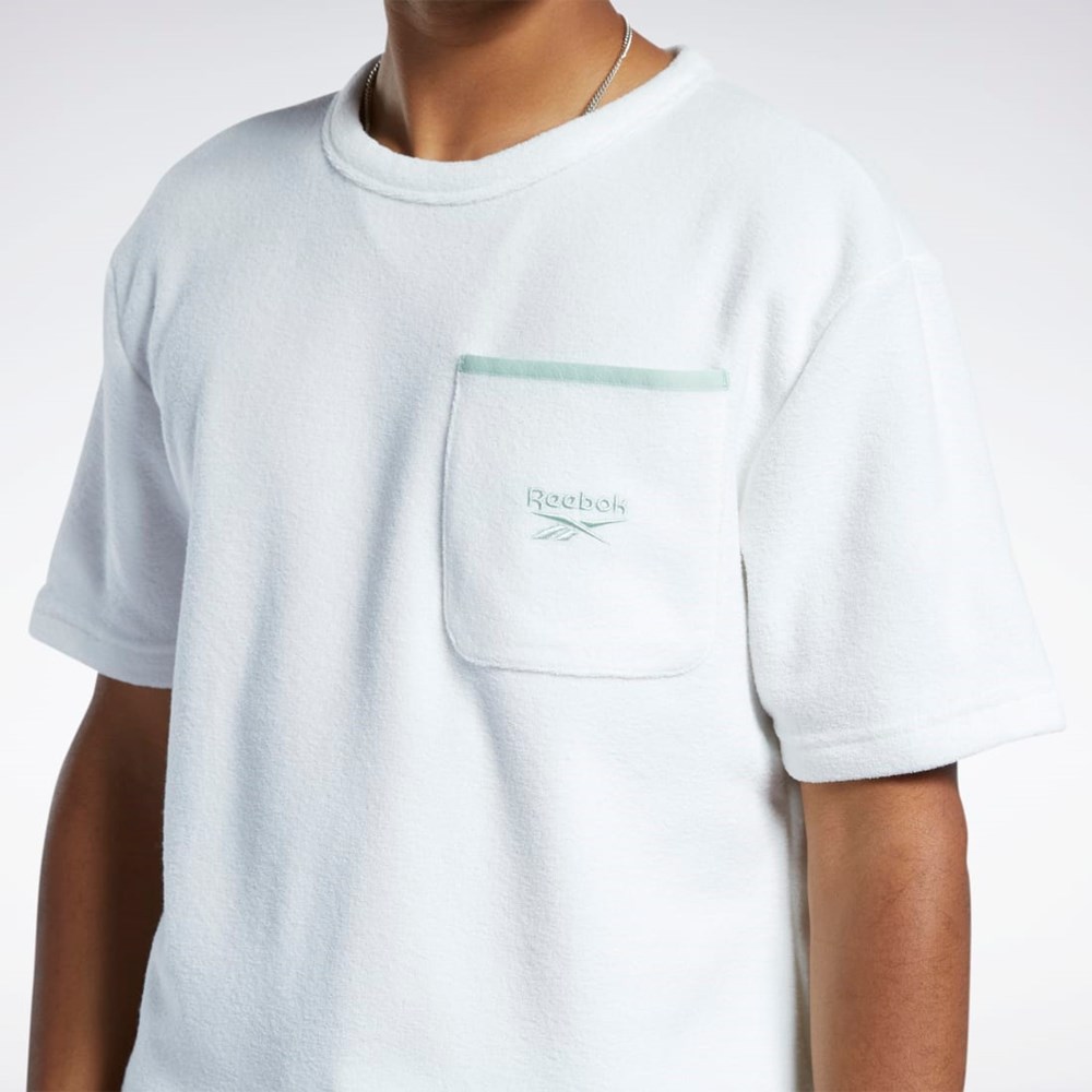 Reebok Classics Terry T-Shirt Chalk | DKEONF-415