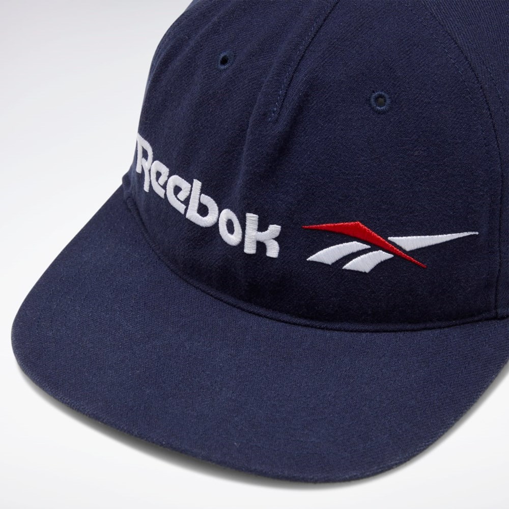 Reebok Classics Vector Litteät Peak Hat Laivastonsininen Laivastonsininen | GIMQXH-708