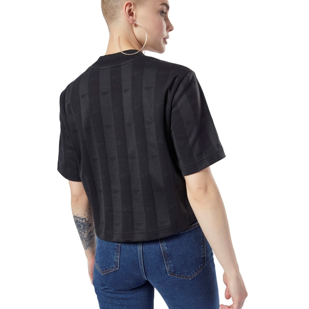 Reebok Classics Vector Tee Mustat | LUQWSV-203