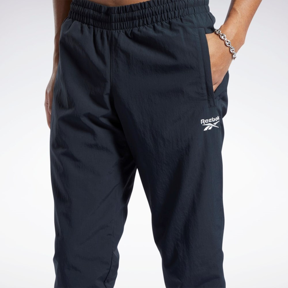 Reebok Classics Vector Track Pants Mustat Mustat | MLJFSV-953