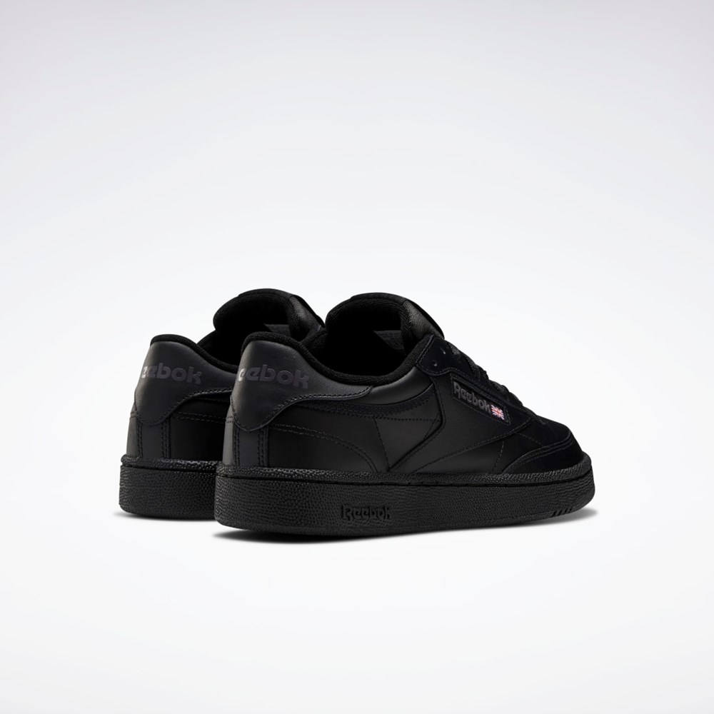 Reebok Club C 85 Shoes Mustat | NGZBFQ-796
