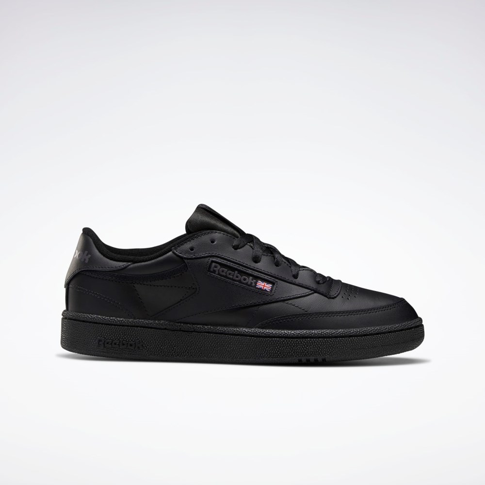Reebok Club C 85 Shoes Mustat | NGZBFQ-796