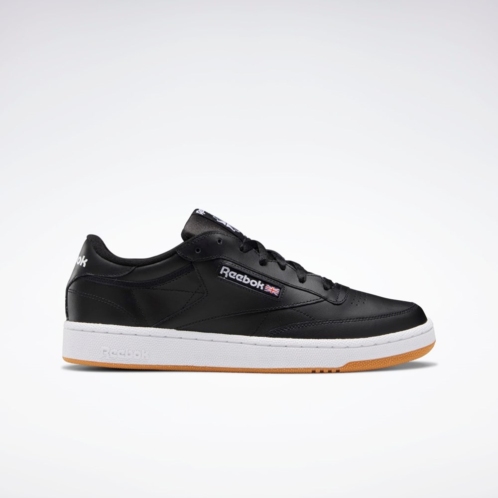 Reebok Club C 85 Shoes Mustat Valkoinen | FISXVC-203