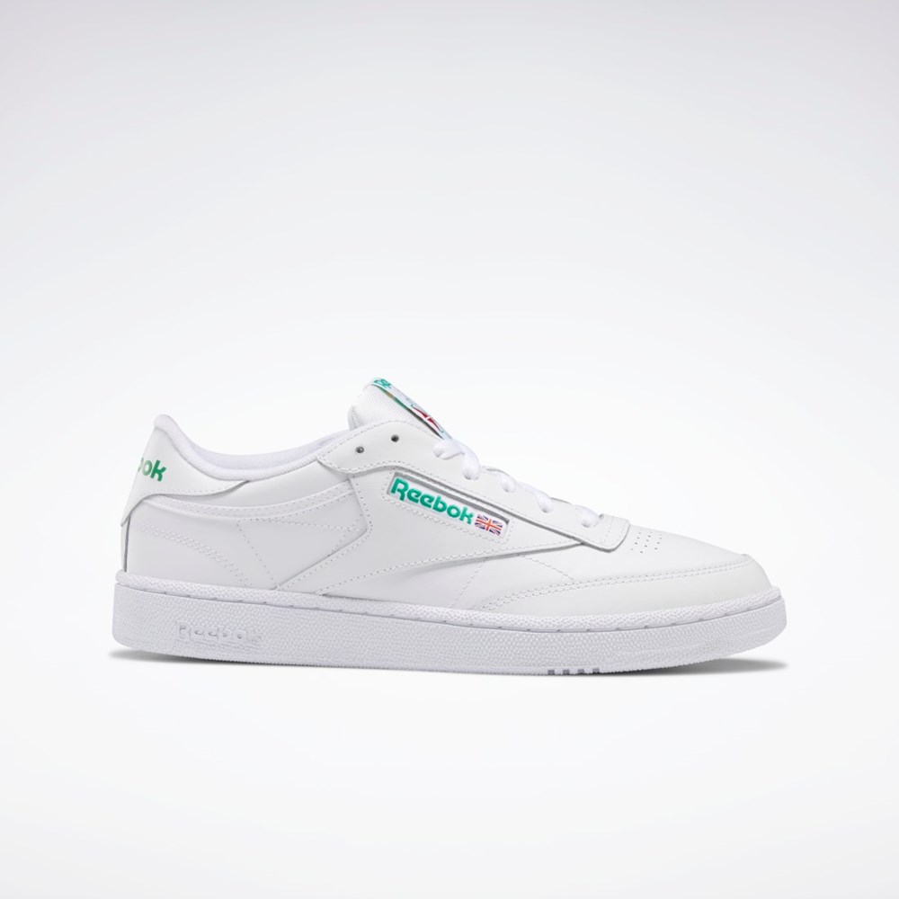 Reebok Club C 85 Shoes Valkoinen Vihreä | LBKJXG-518