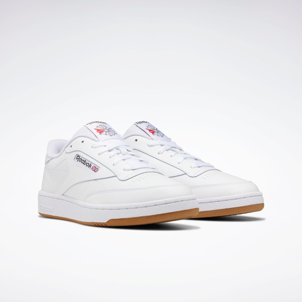 Reebok Club C 85 Shoes Valkoinen Vihreä | UXPKDM-534