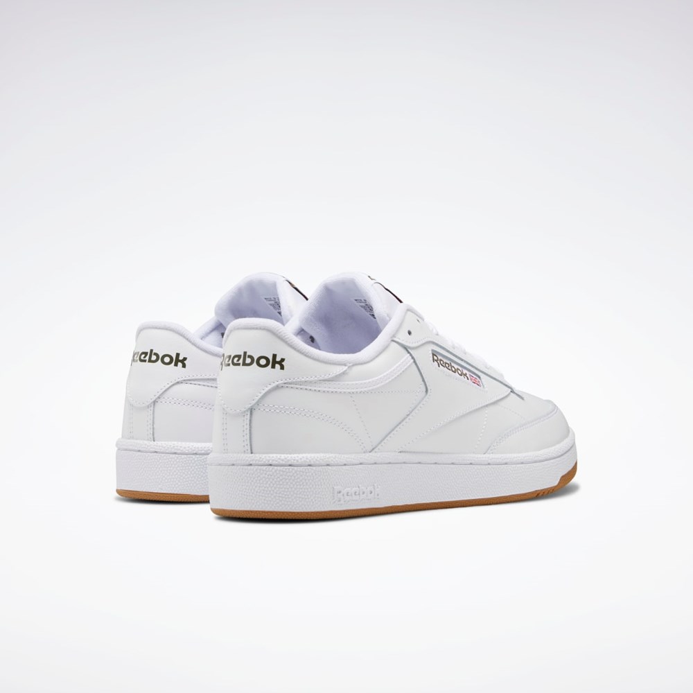 Reebok Club C 85 Shoes Valkoinen Vihreä | UXPKDM-534