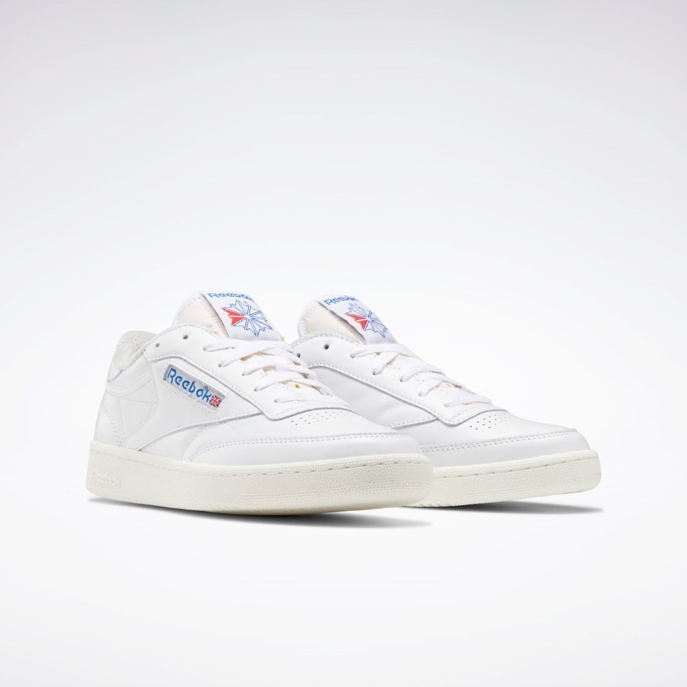 Reebok Club C 85 Vintage Shoes Valkoinen Sininen | YNRPQA-219