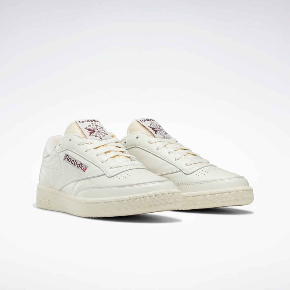 Reebok Club C 85 Vintage Shoes Viininpunainen | ZQEBPX-542
